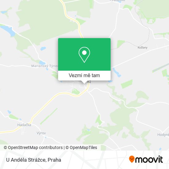 U Anděla Strážce mapa