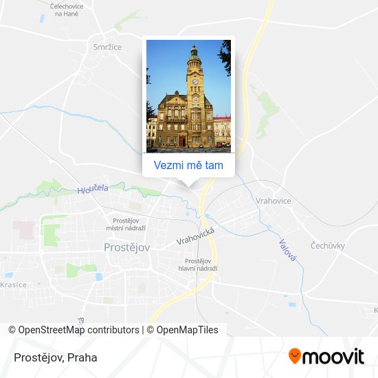 Prostějov mapa