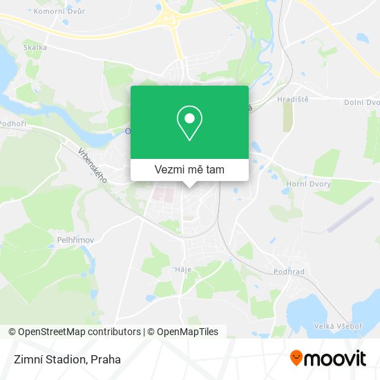 Zimní Stadion mapa