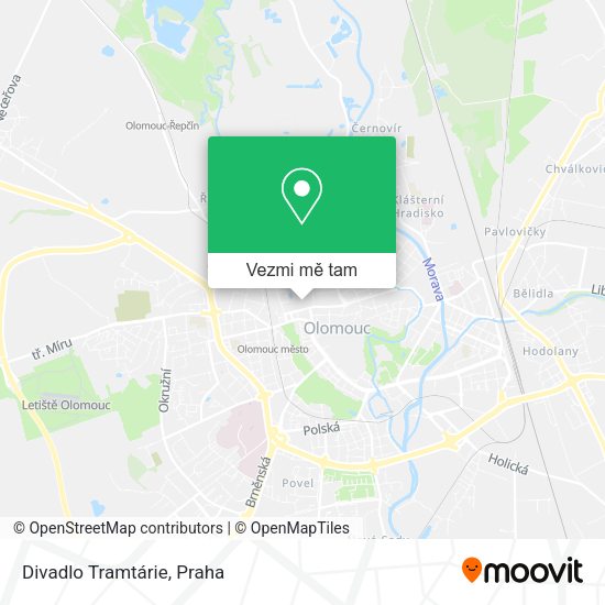 Divadlo Tramtárie mapa