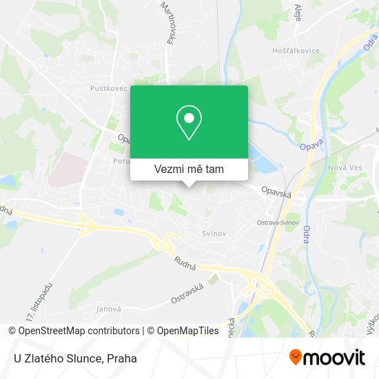 U Zlatého Slunce mapa