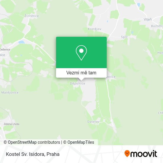 Kostel Sv. Isidora mapa