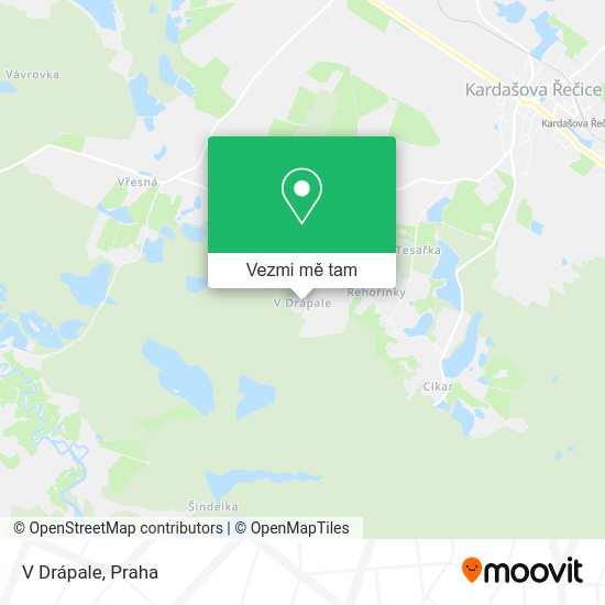 V Drápale mapa
