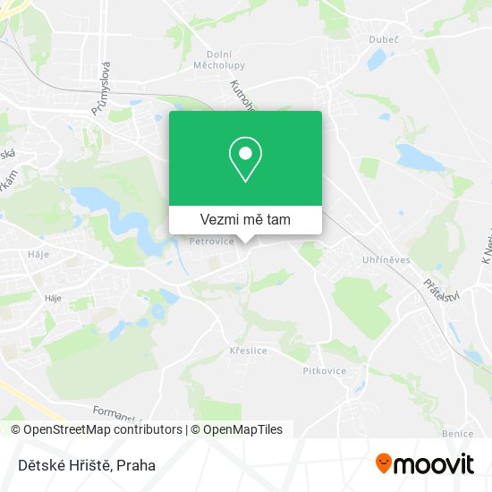 Dětské Hřiště mapa