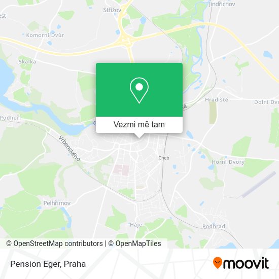 Pension Eger mapa