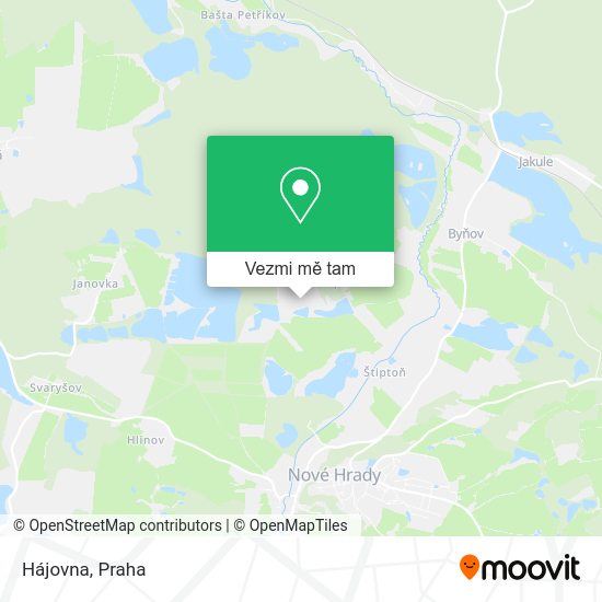 Hájovna mapa
