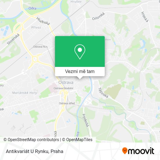 Antikvariát U Rynku mapa