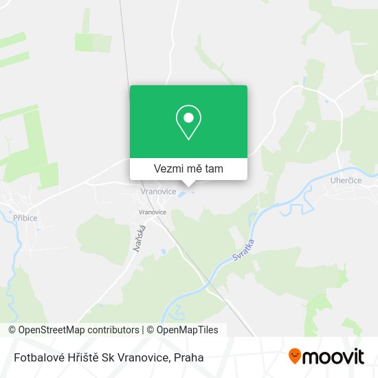 Fotbalové Hřiště Sk Vranovice mapa