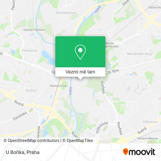 U Boříka mapa