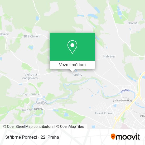Stříbrné Pomezí - 22 mapa