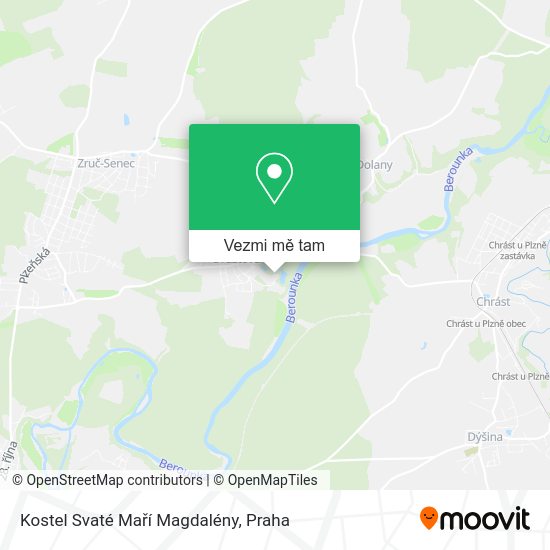 Kostel Svaté Maří Magdalény mapa