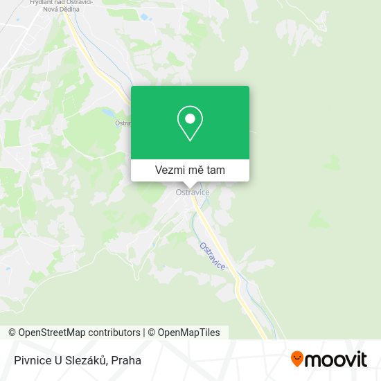 Pivnice U Slezáků mapa