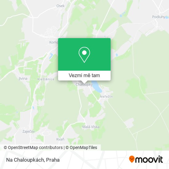 Na Chaloupkách mapa