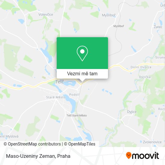 Maso-Uzeniny Zeman mapa