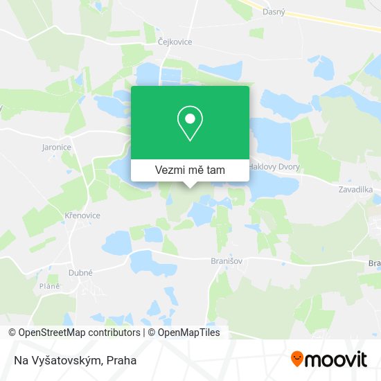 Na Vyšatovským mapa