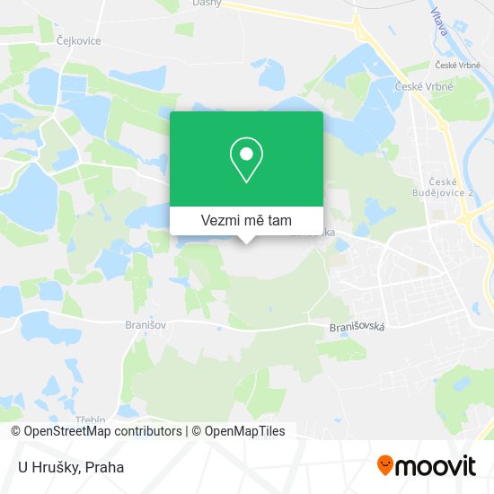 U Hrušky mapa