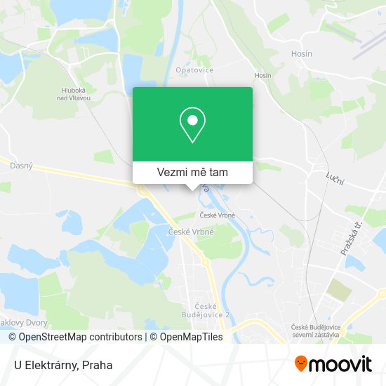 U Elektrárny mapa