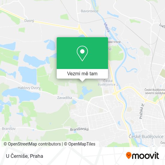 U Černiše mapa