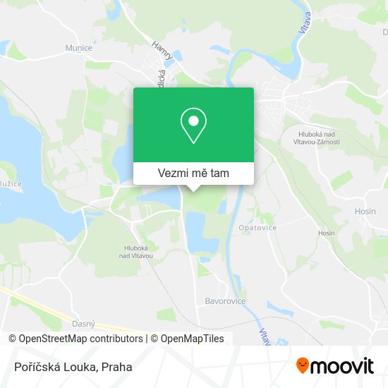 Poříčská Louka mapa