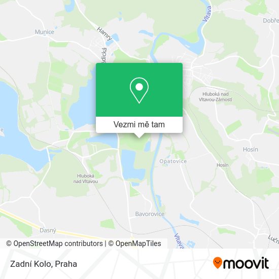 Zadní Kolo mapa
