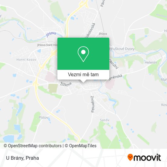 U Brány mapa