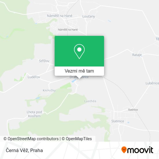 Černá Věž mapa