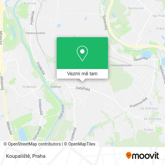 Koupaliště mapa