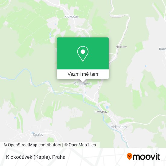 Klokočůvek (Kaple) mapa