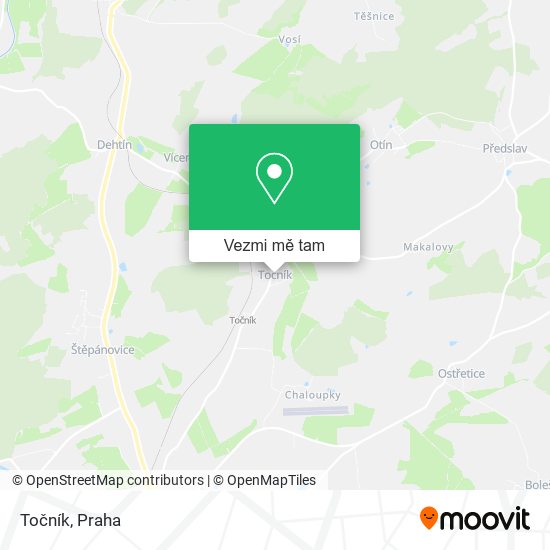Točník mapa