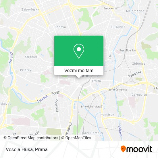 Veselá Husa mapa