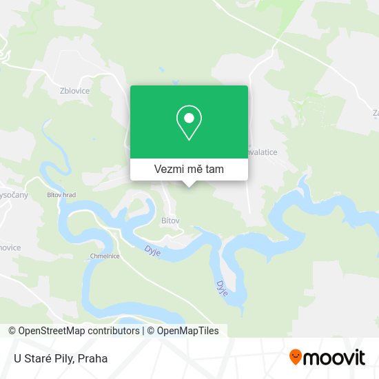 U Staré Pily mapa