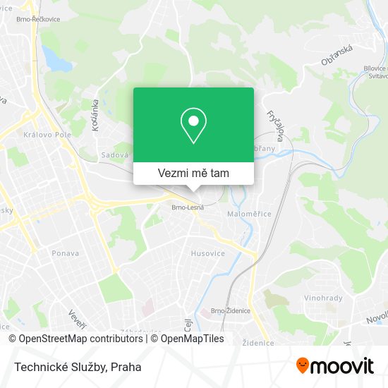 Technické Služby mapa