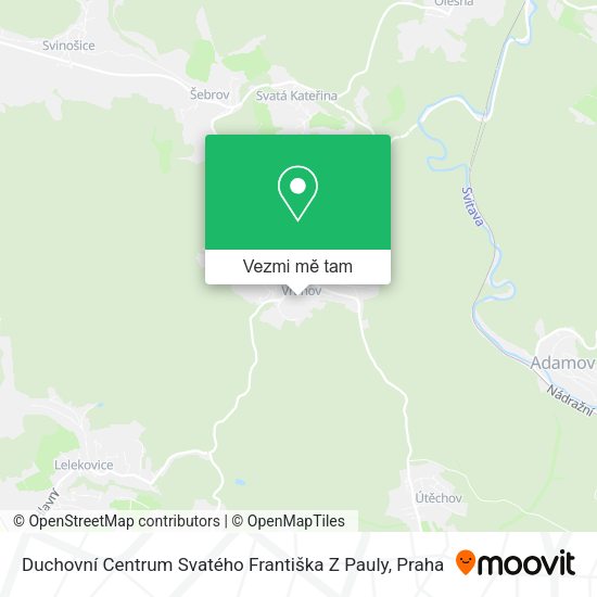 Duchovní Centrum Svatého Františka Z Pauly mapa