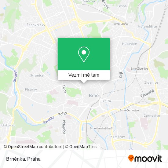 Brněnka mapa