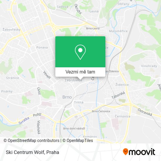 Ski Centrum Wolf mapa