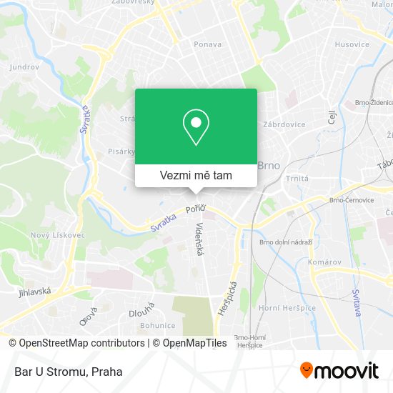 Bar U Stromu mapa