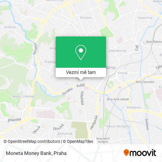 Moneta Money Bank mapa