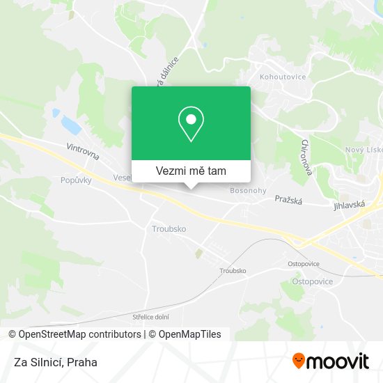 Za Silnicí mapa