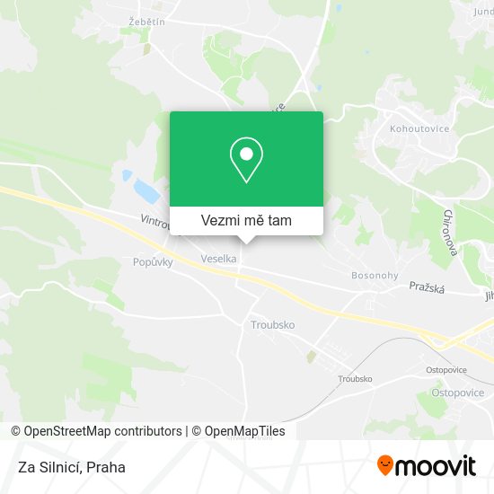Za Silnicí mapa