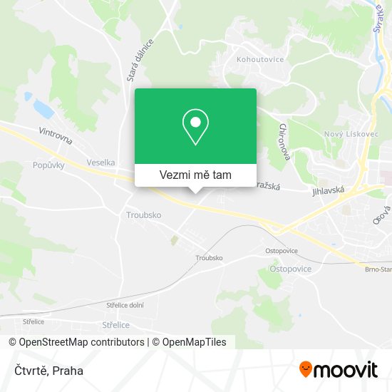 Čtvrtě mapa
