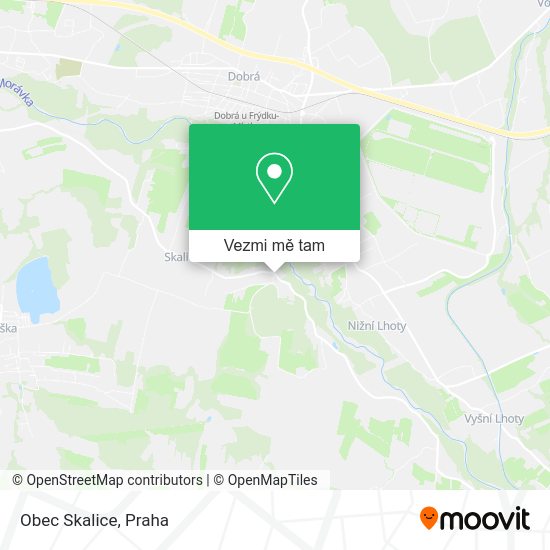 Obec Skalice mapa