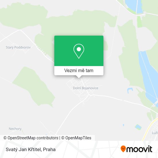 Svatý Jan Křtitel mapa