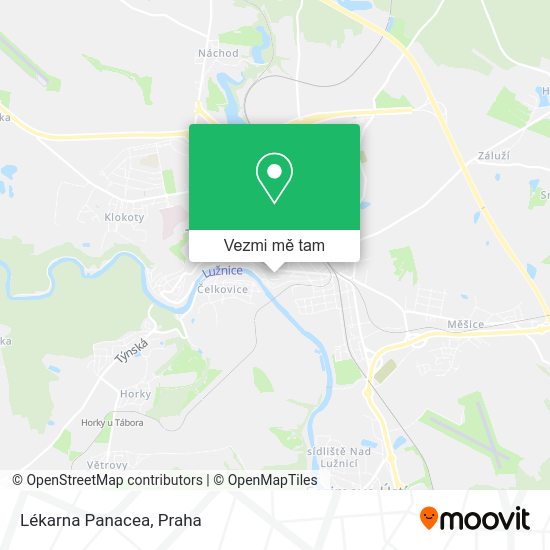 Lékarna Panacea mapa