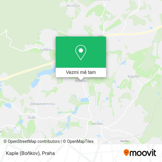 Kaple (Boňkov) mapa