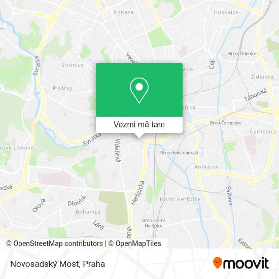 Novosadský Most mapa