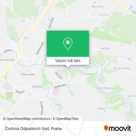 Čistírna Odpadních Vod mapa