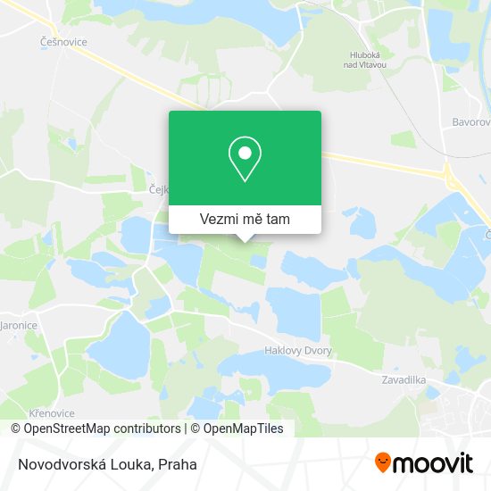 Novodvorská Louka mapa