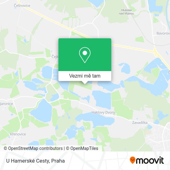 U Hamerské Cesty mapa