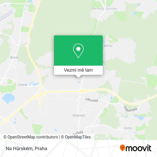 Na Hůrském mapa