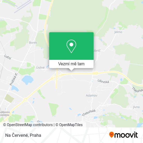 Na Červené mapa